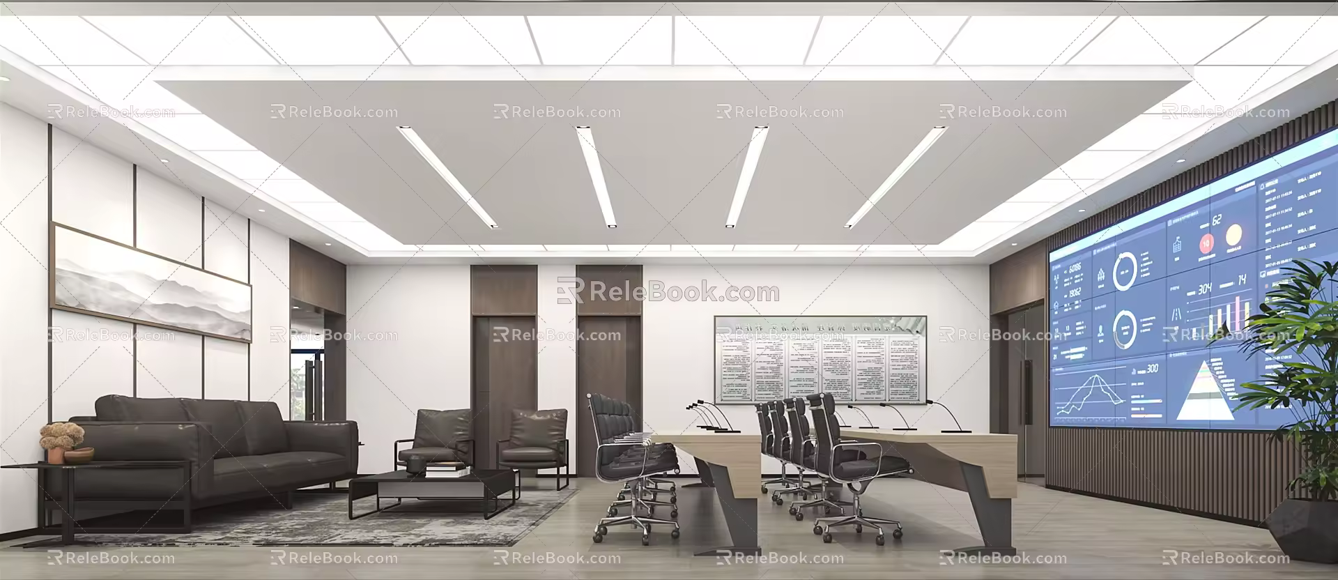 Modern Command Center Data Command Center 3d model