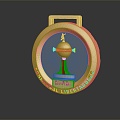 Light Luxury Trophy Gold Cup World Cup 3d model