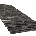 Green Slab Steps Park Steps Old Slab Steps Country Stone Steps Natural Slab Steps New Chinese Landscape Setstone Steps Stone Path 3d model
