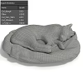 Two Tabby Cats Sleeping Peacefully On Colorful Star Pattern Pet Beds