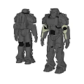 Mechanical robot Transformers Decepticon sculpture 3d model