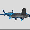 Modern Military Fighter Jet With Stealth Design And Advanced Technology