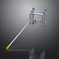 Industrial Metal Frame Equipment With Long Rod And Yellow Tip
