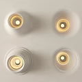 Modern Recessed Ceiling Lights with White Trim and Warm Yellow Glow Design