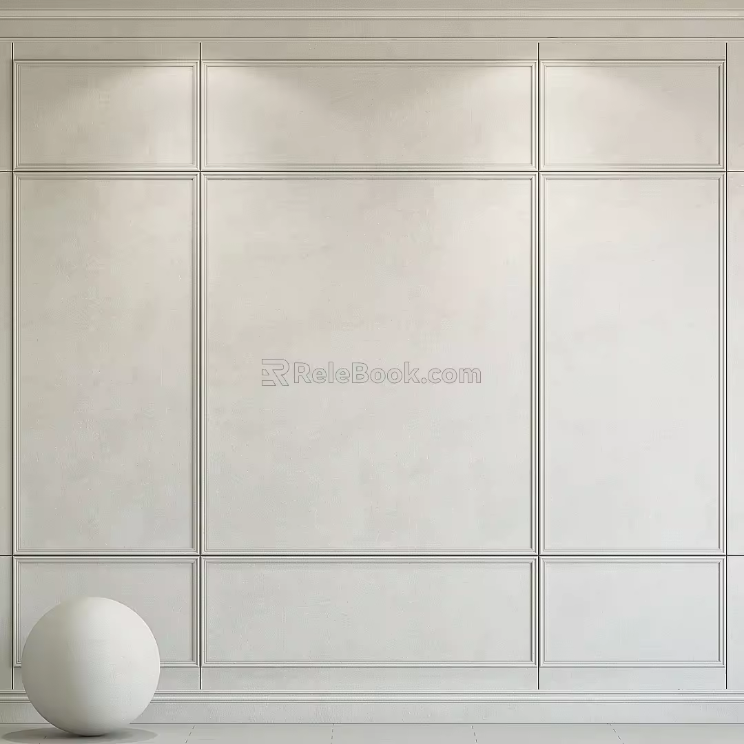 Jianou clapboard wall trim 3d model