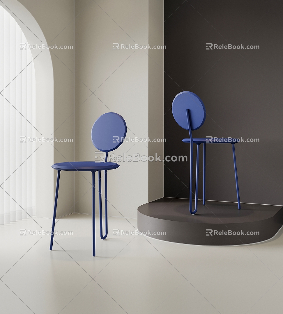 Modern Leisure Chair Chair Single Chair 3d model