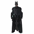 Batman Game Movie Character In Armored Suit With Cape And High Tech Gadgets