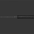 Sharp Folding Knife With Two Circular Holes On Handle And Metal Reflective Surface