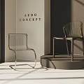 Transparent Leisure Chairs By Audo Concept With Metal Frame Modern Interior Natural Light