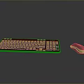 Ergonomic Wireless Computer Keyboard And Mouse Set With Modern Design For Office Use