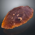 Natural Wood Stone Slab With Irregular Shape And Warm Brown Orange Texture