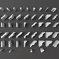 Modern Corner Line Classical Gypsum Line Corner Line 3d model