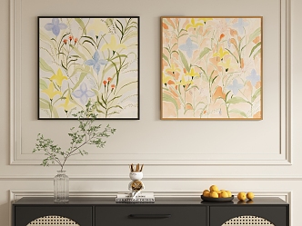 Modern Decorative Painting Hanging Painting 3d model