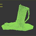Wooden Tree Stump Decor With Stone Base Vines And Green Plants Roots