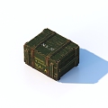 Wooden box Old wooden box 3d model