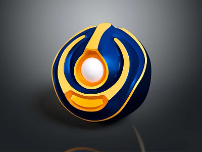 Adventurous Character With Magical Creature Blue Yellow Spherical Orb Design 3d model