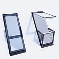 Modern Window Roof Attic Window Balcony Skylight 3d model