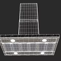 Modern Stainless Steel Kitchen Appliance Range Hood With LED Lights