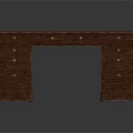 Traditional Dark Brown Wooden Desk With Multiple Drawers And Smooth Surface