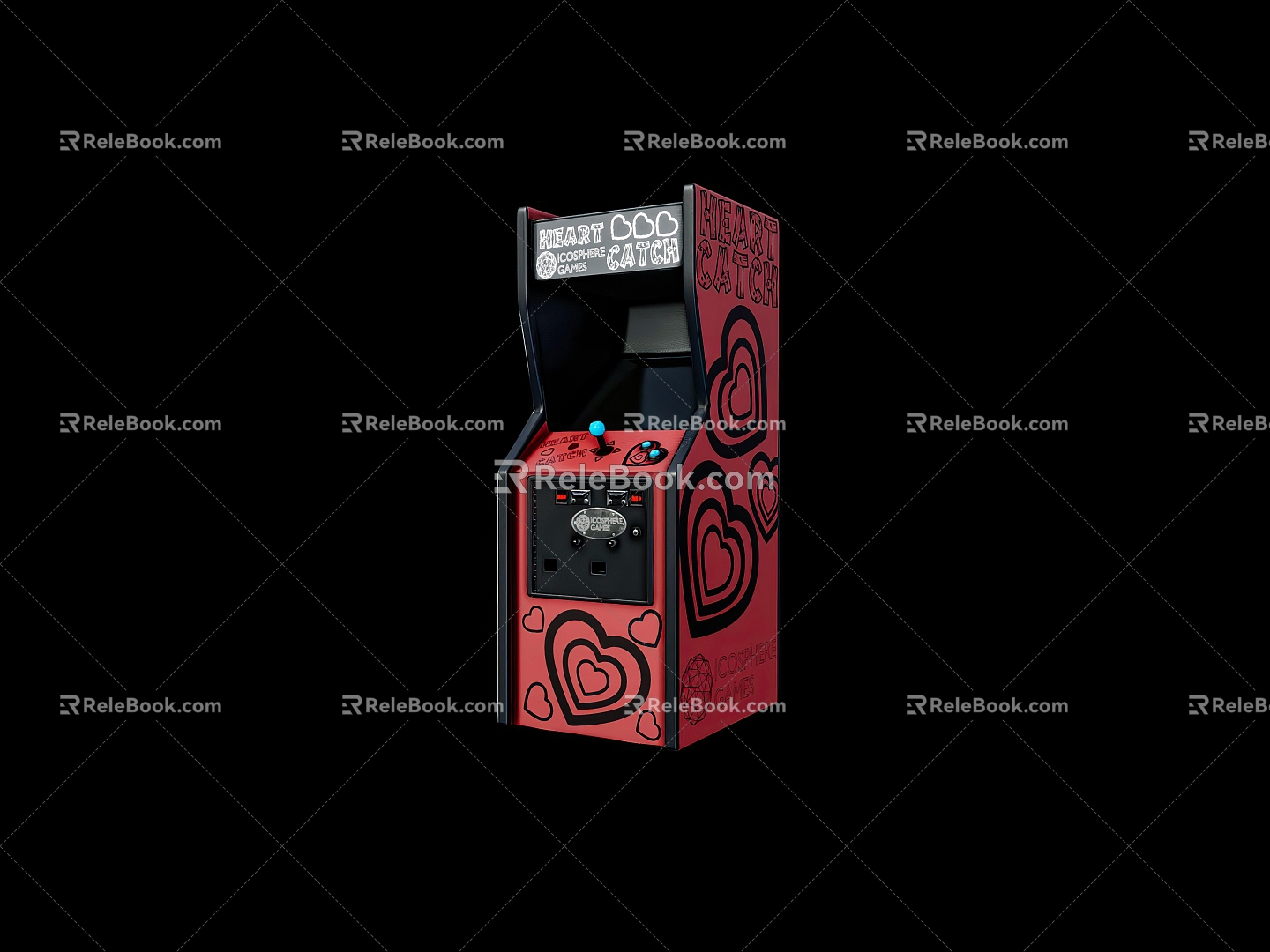 Old game machine 3d model