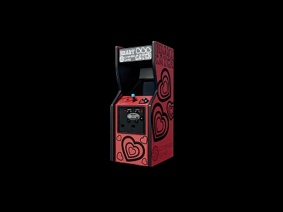 Old game machine 3d model