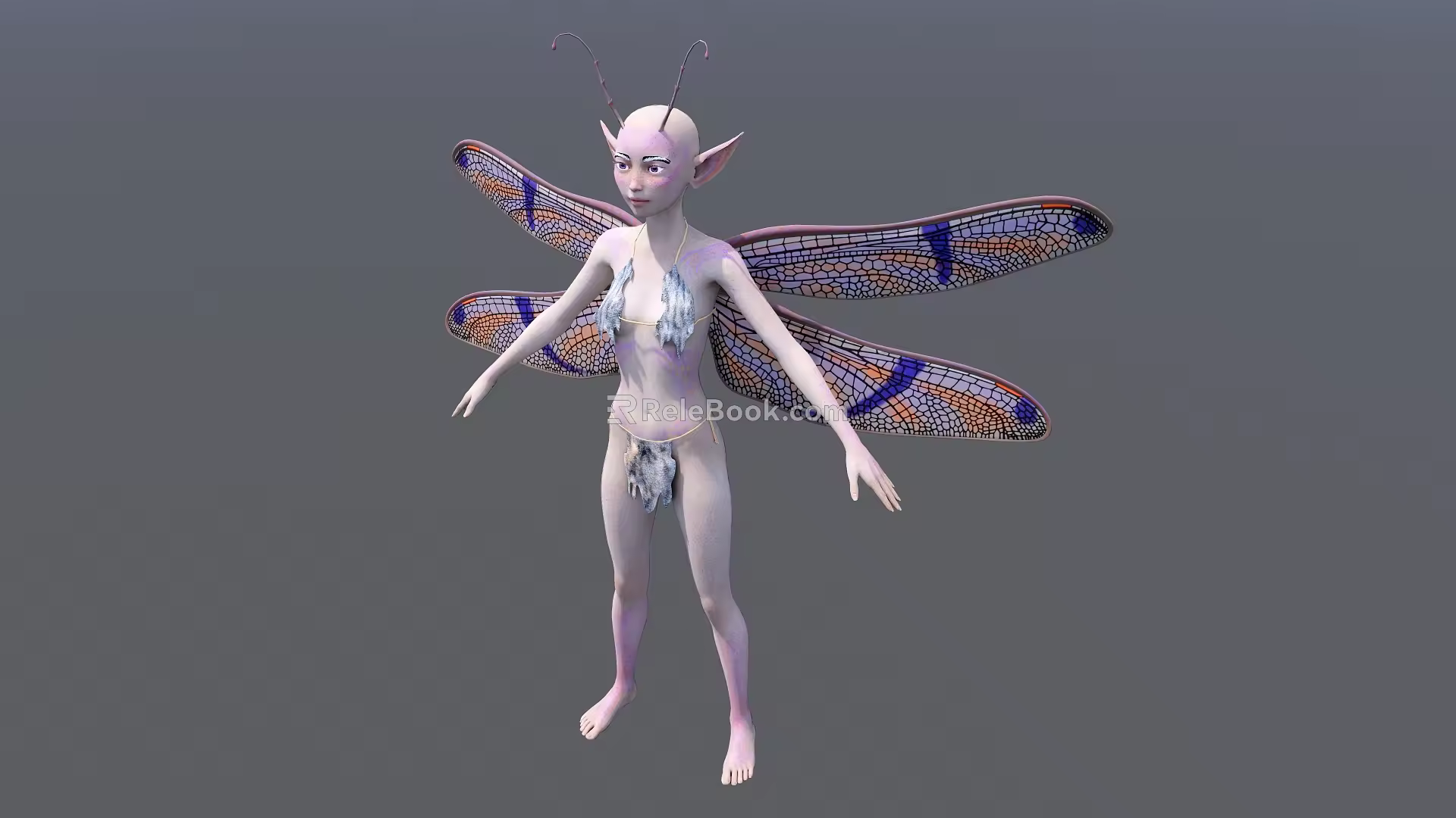 Modern Game Character Elf 3d model