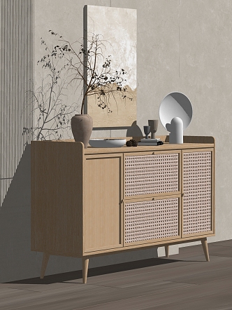 Quiet sideboard SU model 3d model