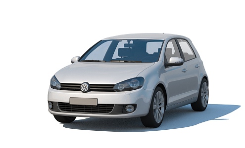 Hatchback Volkswagen Golf 2010 VW Golf 3d model