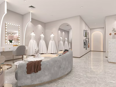 Light Luxury Bridal Shop 3d model