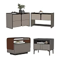 Modern Bedside Table Simple Bedside Table 3d model