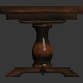Classic Wooden Coffee Table With Carved Legs Smooth Surface And Elegant Design