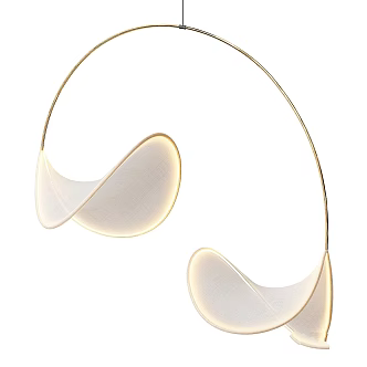 modern chandelier llll 3d model
