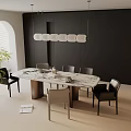 Modern table combination 3d model