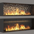 Modern Fireplace 3d model