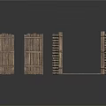 Rustic Wooden Gates And Fence Structures With Traditional Design Elements
