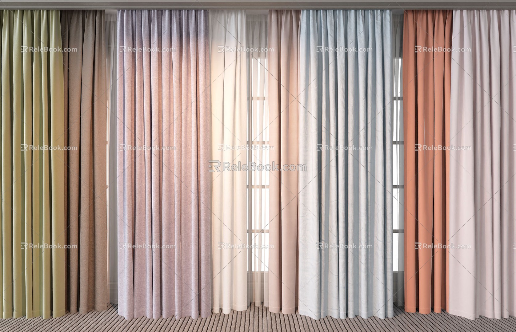 Curtains 3d model