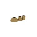 Contemporary Brass Wall Lamp With Sleek Brushed Metal Finish And Round Shade