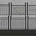 Modern Decorative Fences With Black Frame Gold Accents And Various Stylish Designs