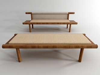 New Chinese Bench 3d model