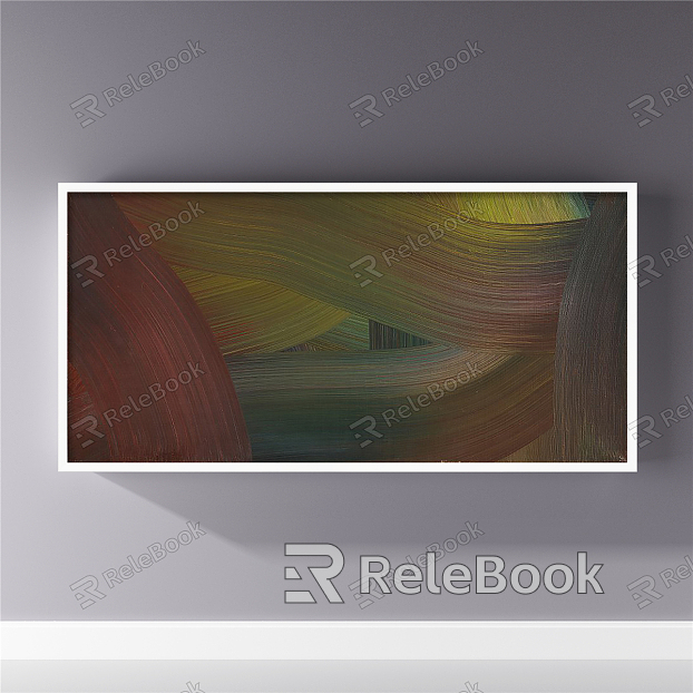 Modern abstract painting simple brown bedroom abstract decorative painting model