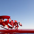 Modern City Sculpture Simple Creative Sculpture 3d model