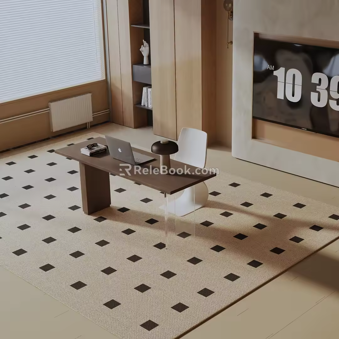 Modern table combination 3d model