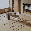 Modern table combination 3d model