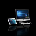 Apple iMac Desktop Computer With Tablet Keyboard Mouse And Screen 3d model
