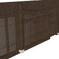 Pillar Building Component Door and Window Grille Door 3d model