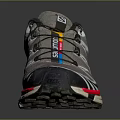 Salomon 800 Trail Running Shoes With Colorful Laces Red Accents And Durable Sole