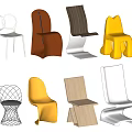 Modern Dining Chairs With Various Sleek Designs And Different Color Options