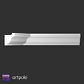 White Structural Component With Long Strip Design And Smooth Curved Surface