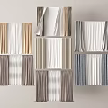 Modern Window Curtains with Various Colors and Different Styles for Home Interior