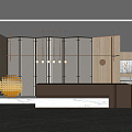 Light Luxury Front Desk 3d model